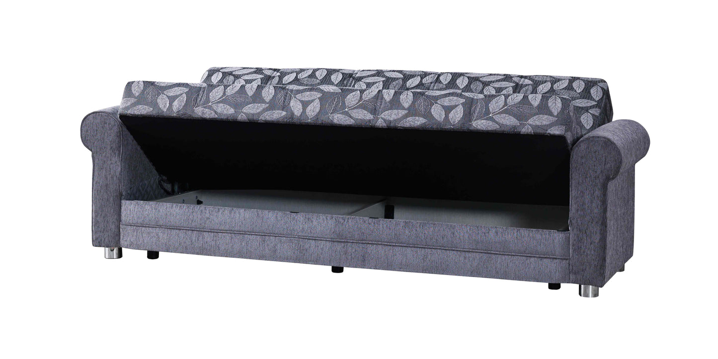 Rio Grande Upholstered Convertible Sofabed with Storage Grey