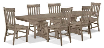 Wildomar 7-Piece Dining Package - Dovetail Grey