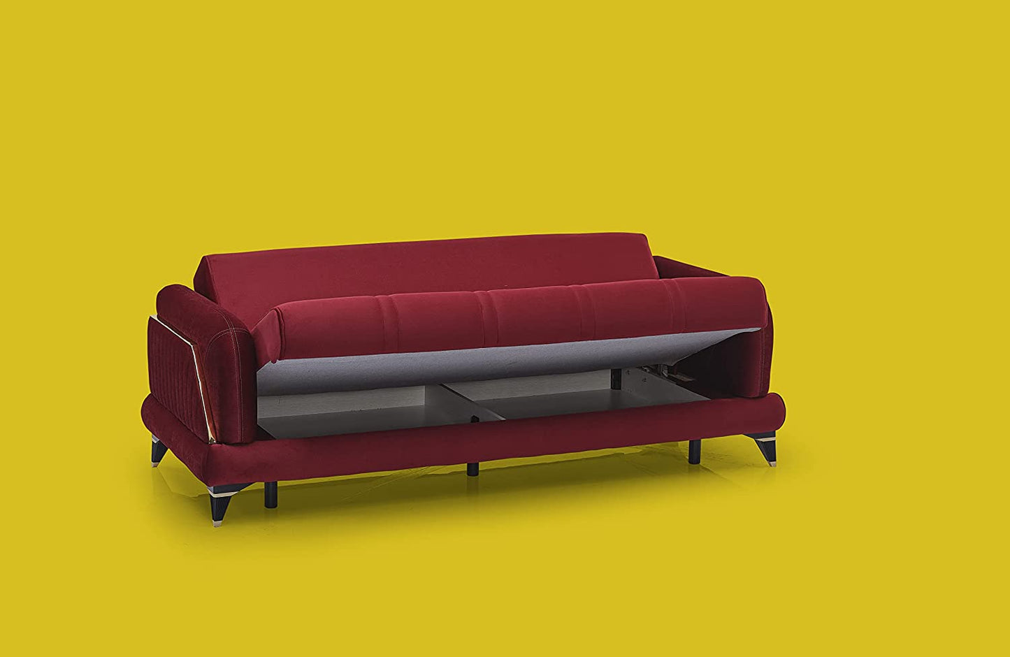 Ruby Velvet 2-Piece Sofa Loveseat Sleeper Set