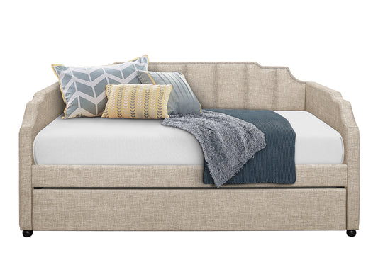 Aisha Beige Daybed with Trundle