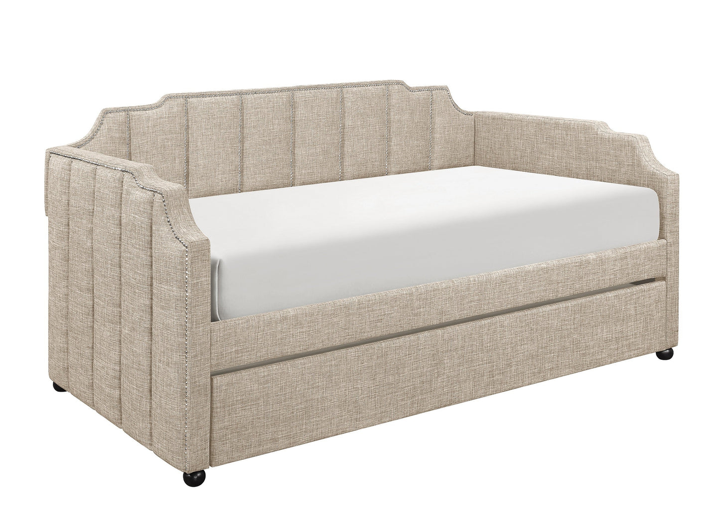 Aisha Beige Daybed with Trundle