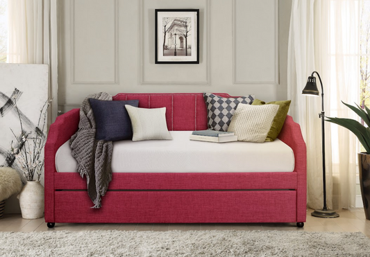 Aisha Pink Daybed with Trundle