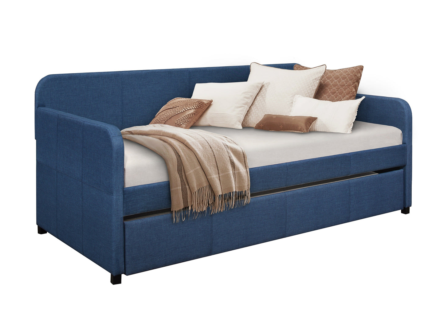 Fatimah Blue Daybed with Trundle