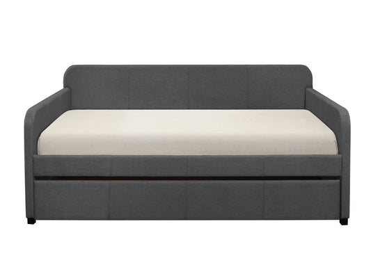 Fatimah Dark Gray Daybed with Trundle