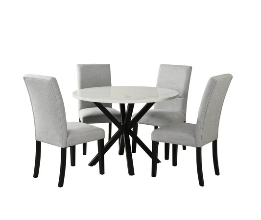 Quinlan 5-Piece Dining Package with Round Dining Table