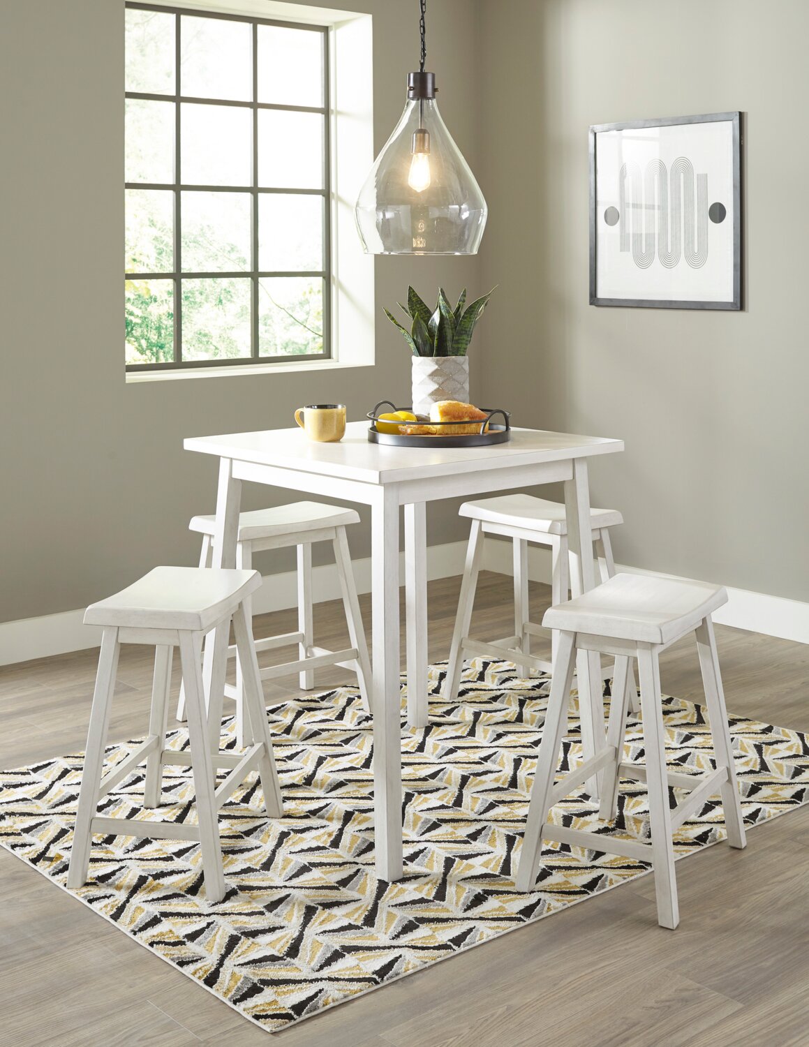 Wallace Counter-Height Stool - White