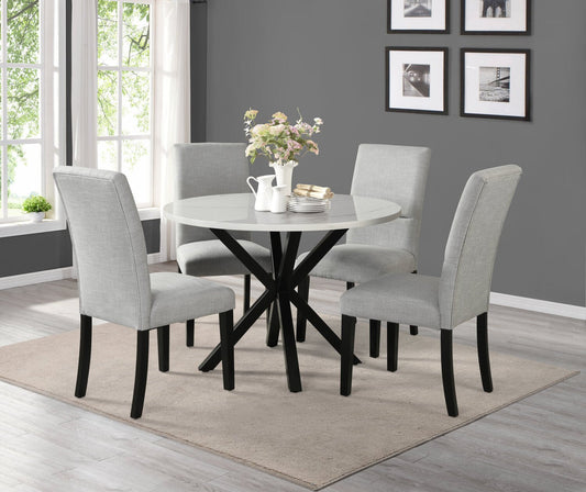 Quinlan 5-Piece Dining Package with Round Dining Table