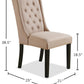 Stong Wingback Dining Chair - Taupe