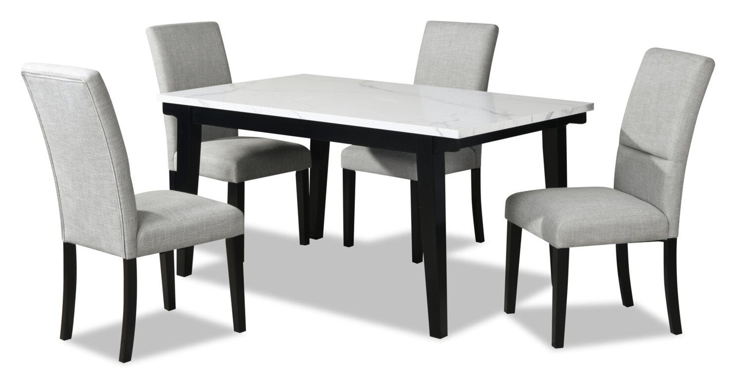 Quinlan 5-Piece Dining Package with Rectangular Dining Table