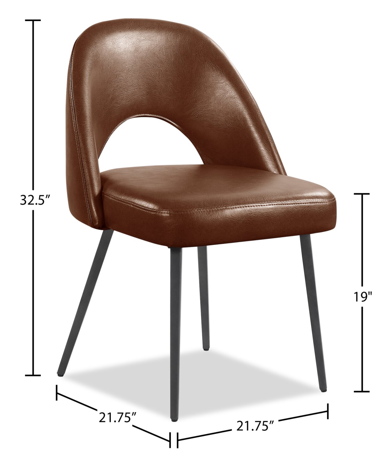 Elman Dining Chair - Brown