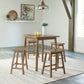 Wallace 5-Piece Counter-Height Dining Package with Stools - Natural