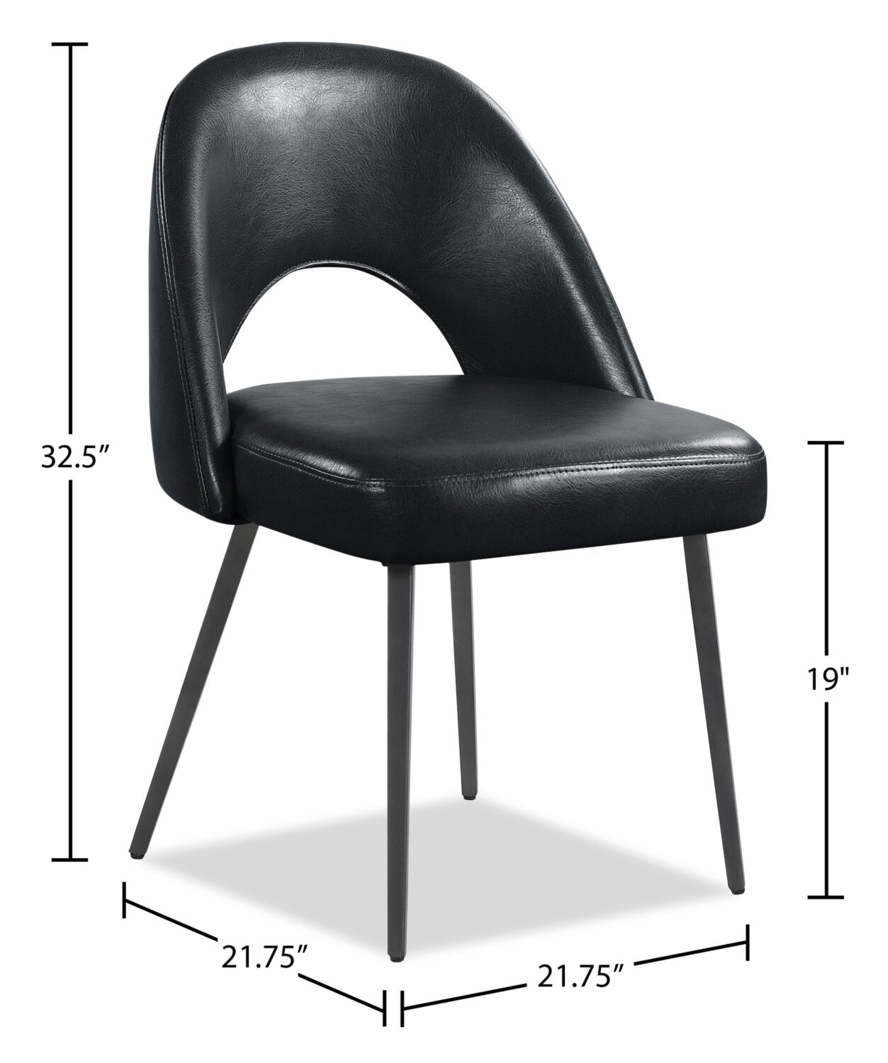 Elman Dining Chair - Black