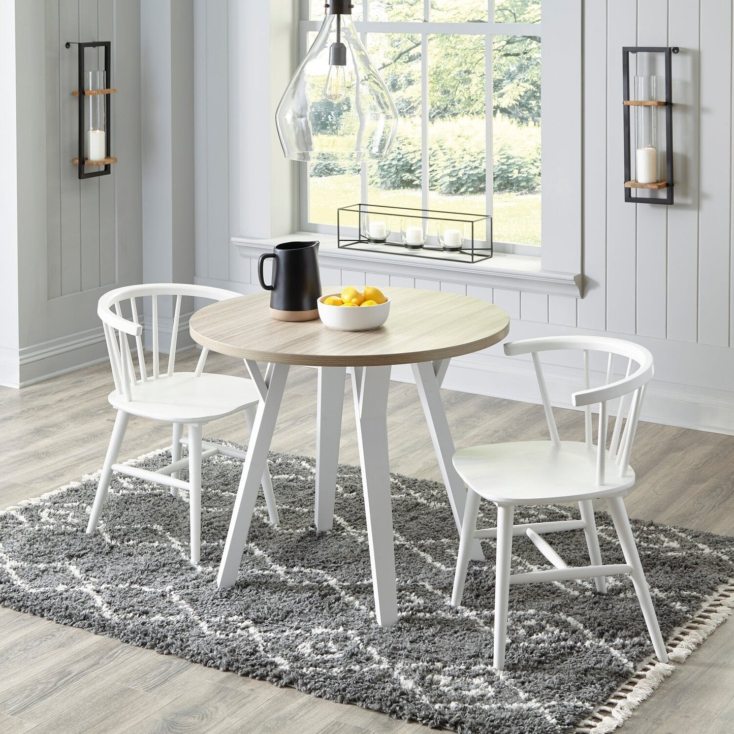 Telos Round Dining Table - White