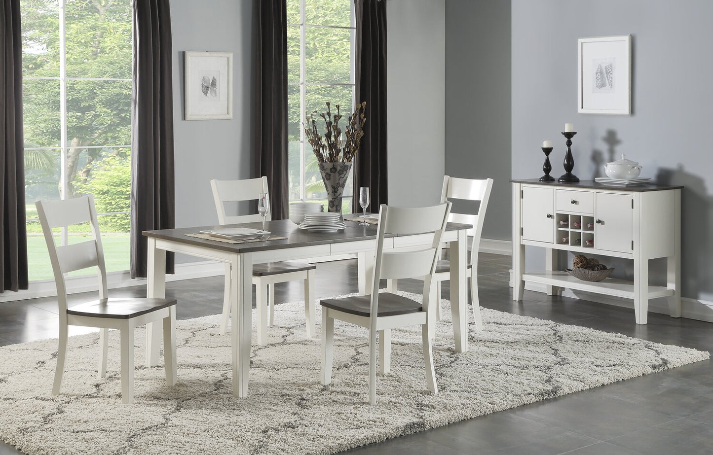 Evant Dining Table - White