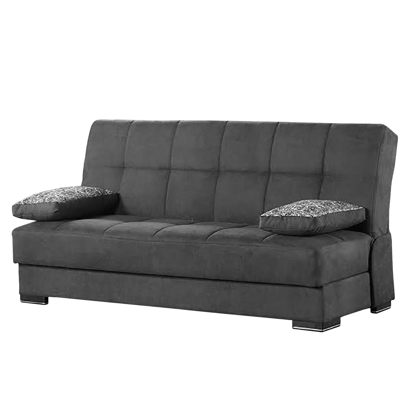 Soho Upholstered Convertible Sofabed with Storage Grey