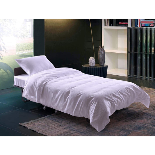 Twin Size Folding Bed With Wheels - Mattress Included