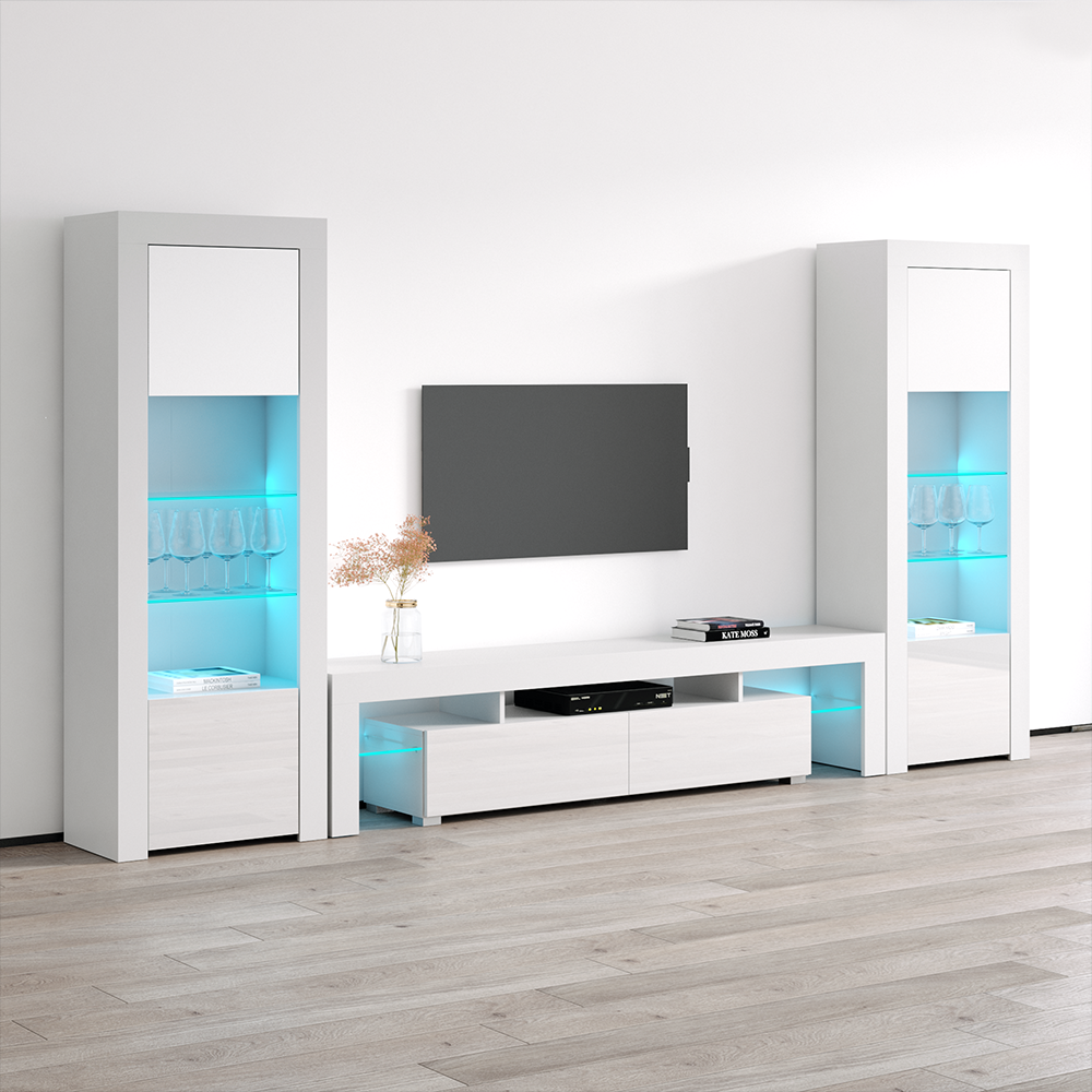 Milano 200-BK-BK Entertainment Center