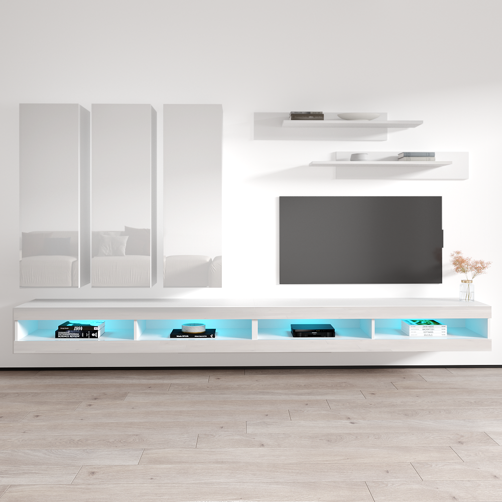 Fly E 34TV Floating Entertainment Center - Meble Furniture