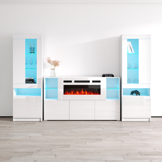 Komi WH03 Fireplace Entertainment Center - Meble Furniture