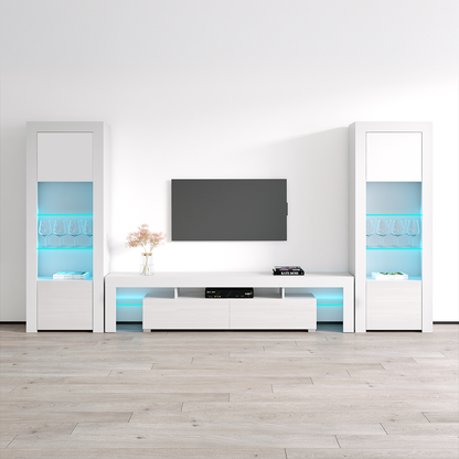 Milano 200-BK-BK Entertainment Center - Meble Furniture