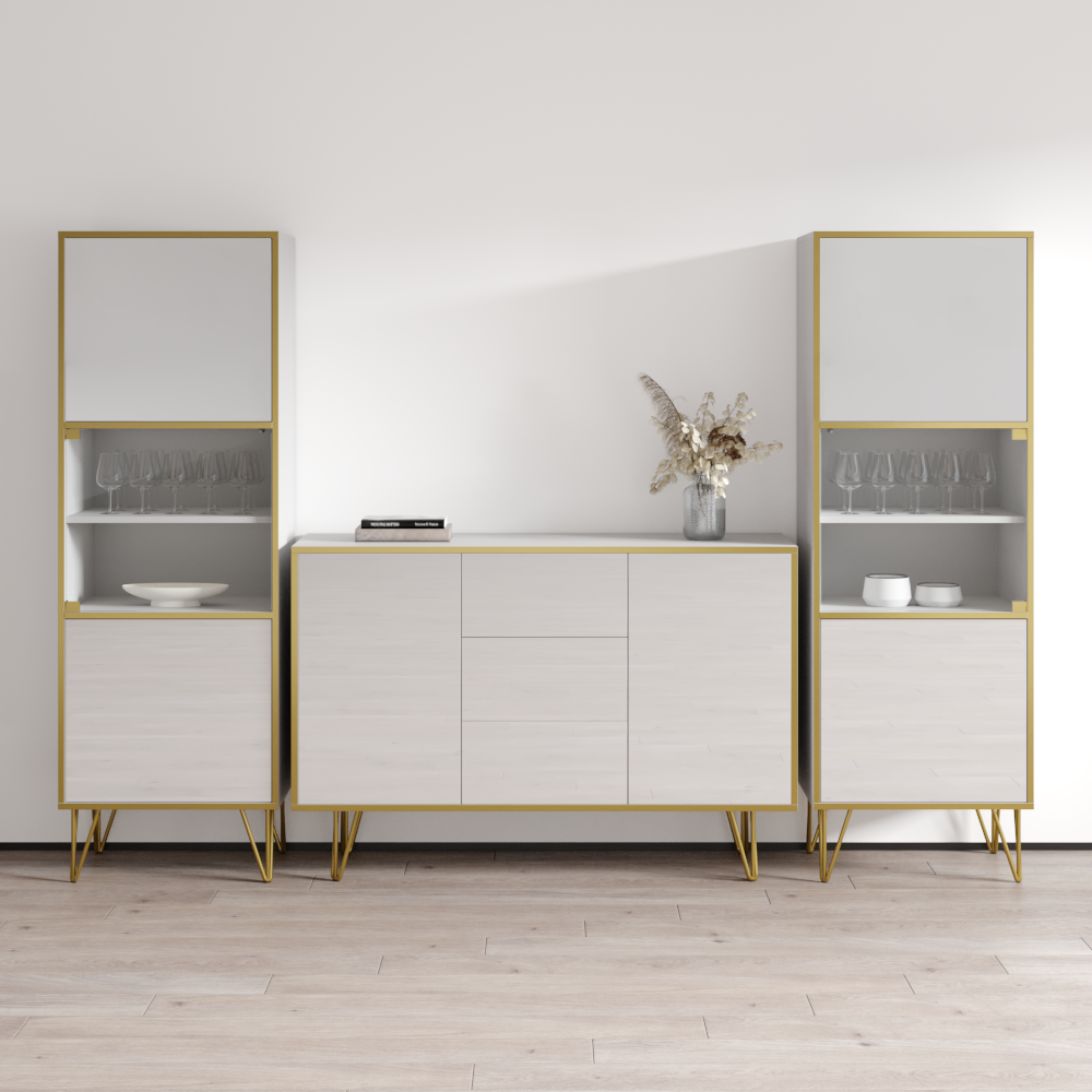 Peri SB-BK-BK Entertainment Center - Meble Furniture